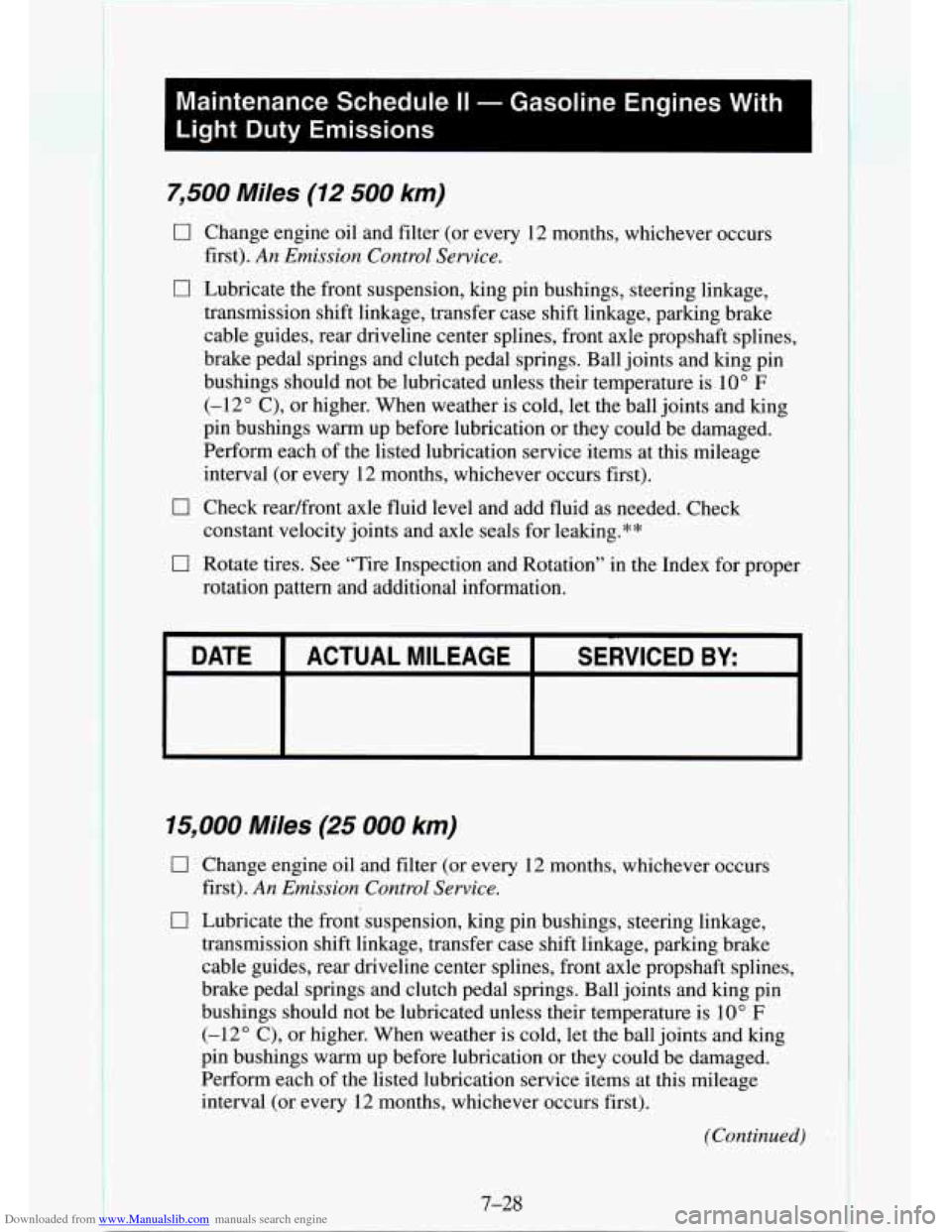CHEVROLET TAHOE 1995 1.G Owners Manual Downloaded from www.Manualslib.com manuals search engine CHEVROLET TAHOE 1995 1.G Owners Manual Downloaded from www.Manualslib.com manuals search engine