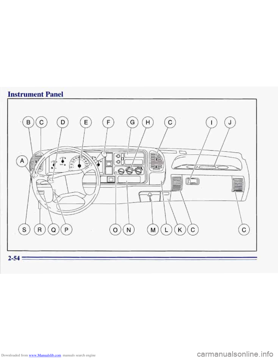CHEVROLET TAHOE 1996 1.G Owners Manual Downloaded from www.Manualslib.com manuals search engine Instrument Panel
2-54 CHEVROLET TAHOE 1996 1.G Owners Manual Downloaded from www.Manualslib.com manuals search engine Instrument Panel
2-54