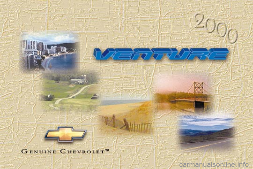 CHEVROLET VENTURE 2000 1.G Owners Manual 
