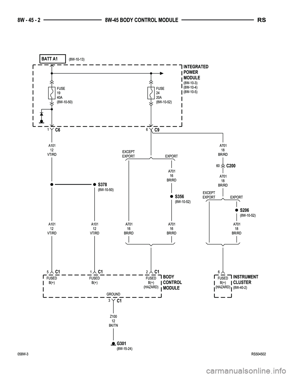 CHRYSLER VOYAGER 2005  Service Manual 