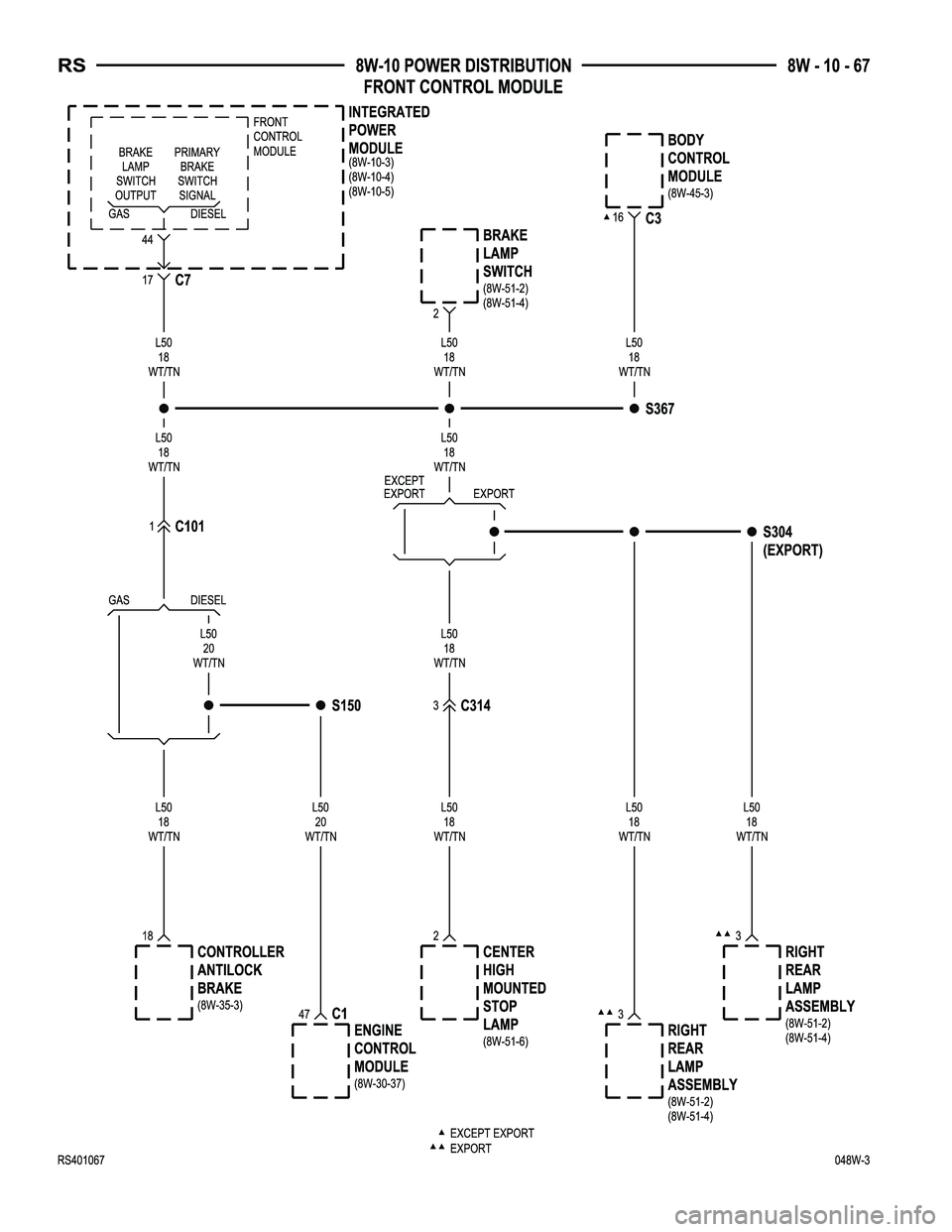 CHRYSLER VOYAGER 2004 Service Manual CHRYSLER VOYAGER 2004 Service Manual