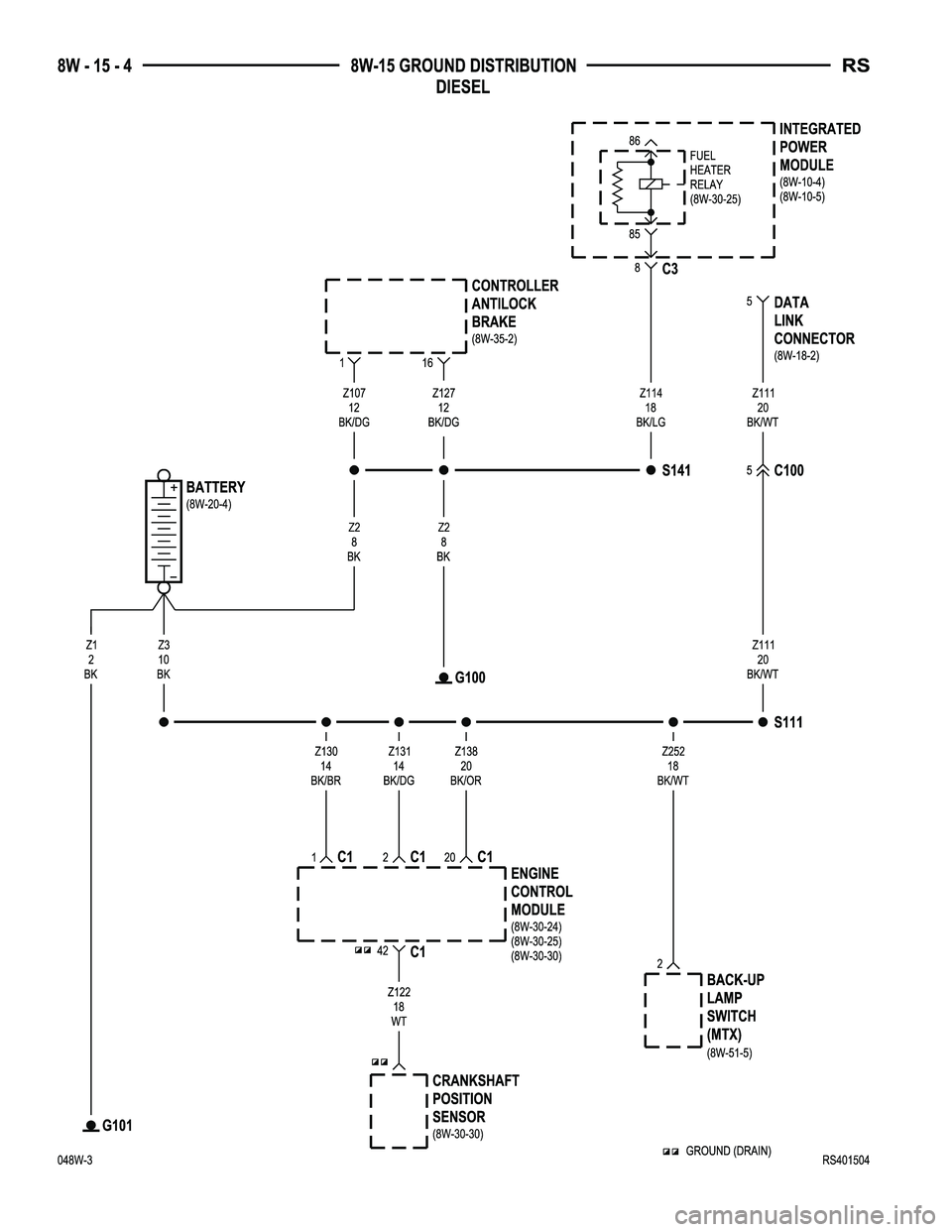 CHRYSLER VOYAGER 2004 Service Manual CHRYSLER VOYAGER 2004 Service Manual