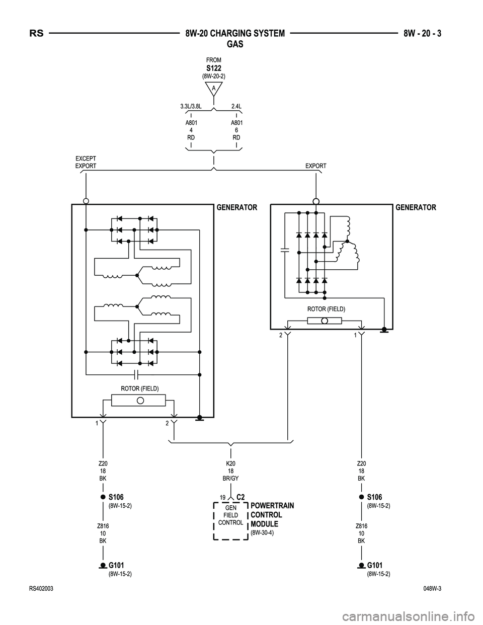 CHRYSLER VOYAGER 2004  Service Manual 