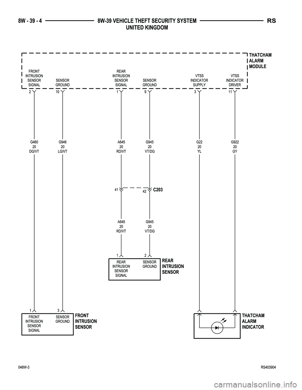 CHRYSLER VOYAGER 2004 Service Manual CHRYSLER VOYAGER 2004 Service Manual