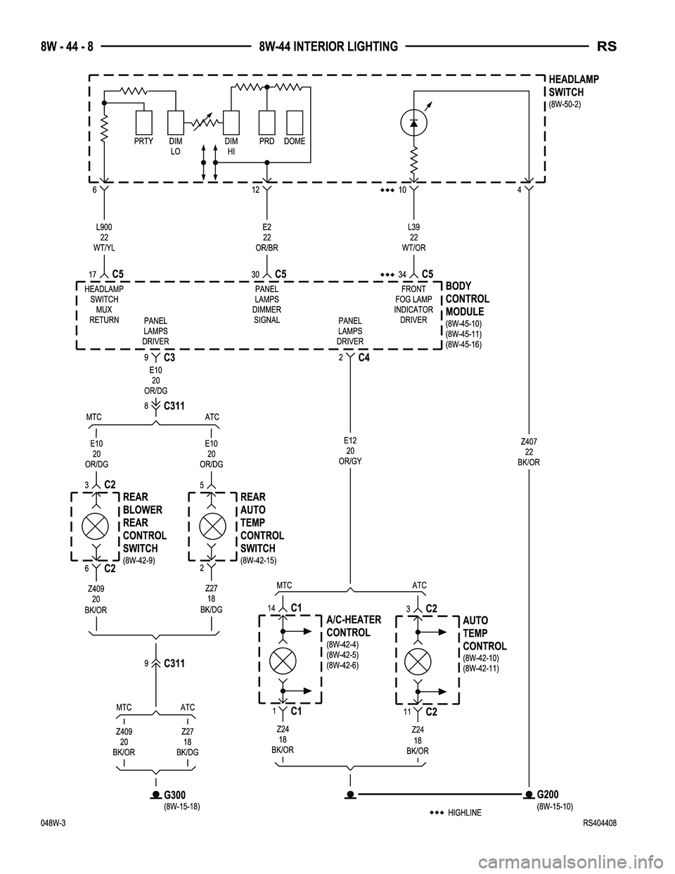 CHRYSLER VOYAGER 2004  Service Manual 