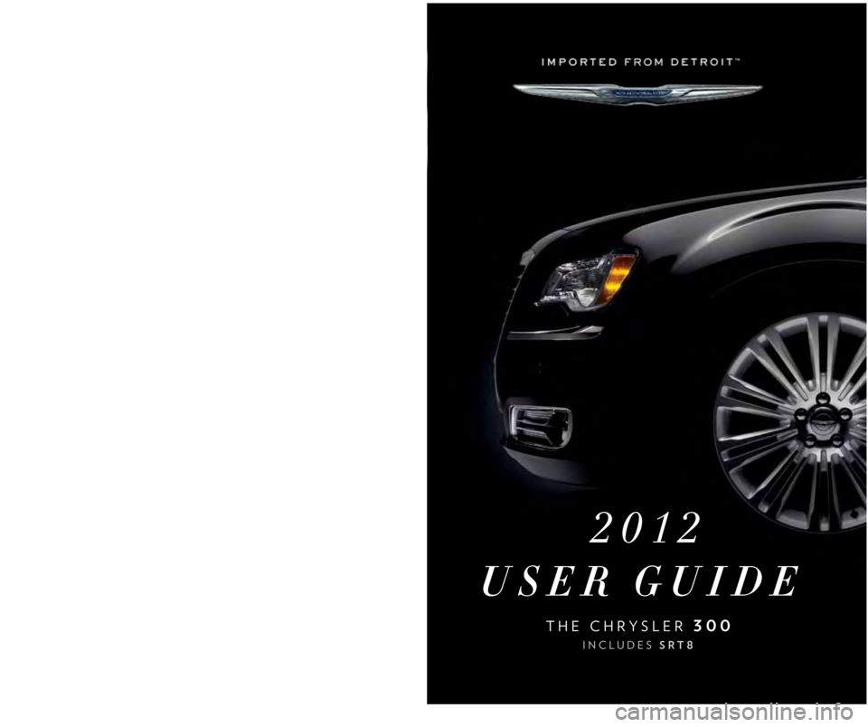 CHRYSLER 300 S 2012  Owners Manual 
