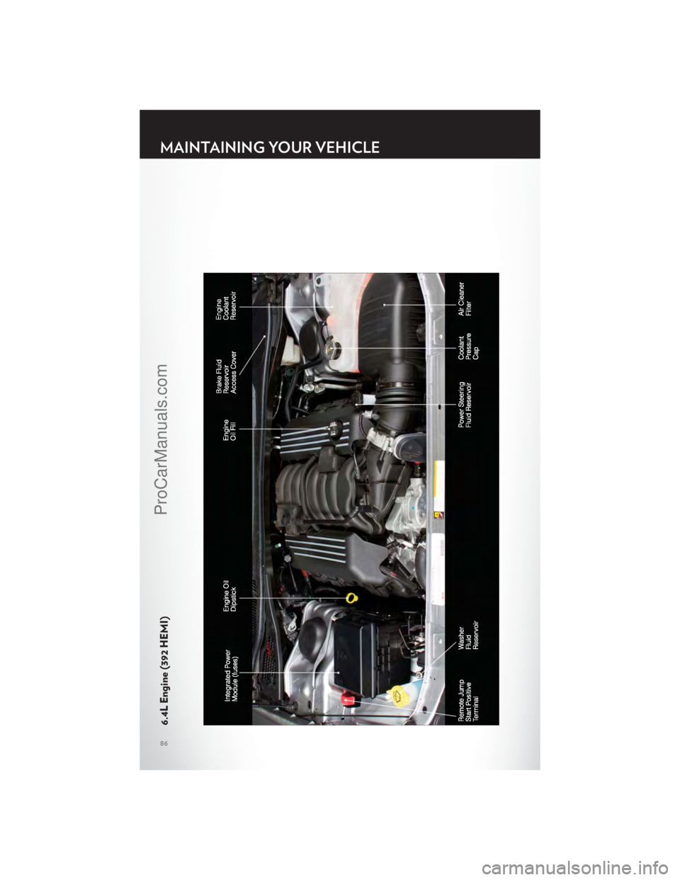 CHRYSLER 300 S 2012 Manual Online 6.4L Engine (392 HEMI)
MAINTAINING YOUR VEHICLE
86
ProCarManuals.com CHRYSLER 300 S 2012 Manual Online 6.4L Engine (392 HEMI)
MAINTAINING YOUR VEHICLE
86
ProCarManuals.com