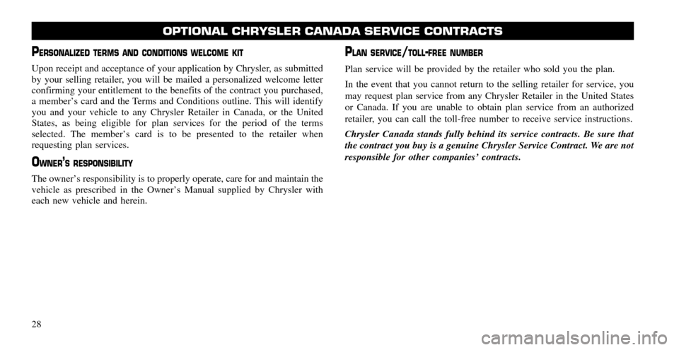 CHRYSLER 200 2011 1.G Warranty Booklet 