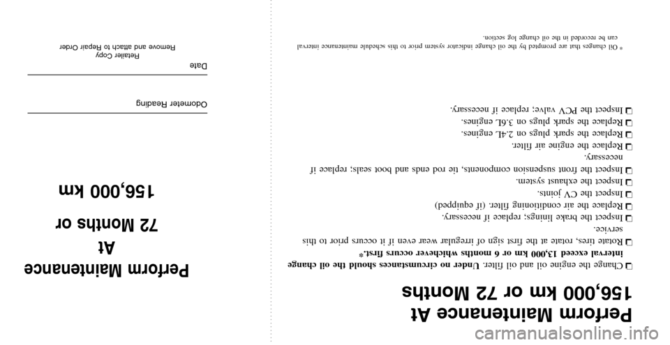 CHRYSLER 200 2011 1.G Warranty Booklet CHRYSLER 200 2011 1.G Warranty Booklet