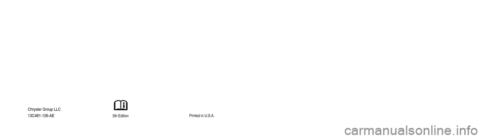 CHRYSLER 300 2013 2.G Owners Manual 300 