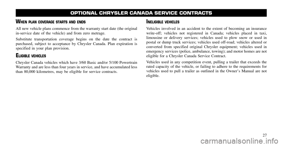 CHRYSLER 300 2011 2.G Warranty Booklet 