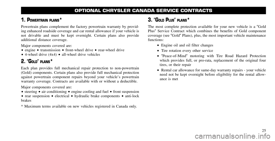 CHRYSLER SEBRING 2010 3.G Warranty Booklet 
