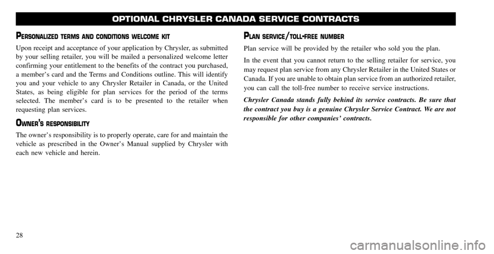 CHRYSLER SEBRING 2010 3.G Warranty Booklet 