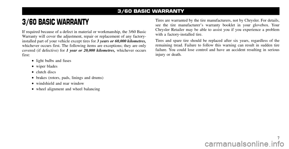 CHRYSLER SEBRING 2010 3.G Warranty Booklet CHRYSLER SEBRING 2010 3.G Warranty Booklet