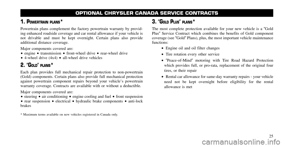 CHRYSLER TOWN AND COUNTRY 2011 5.G Warranty Booklet CHRYSLER TOWN AND COUNTRY 2011 5.G Warranty Booklet