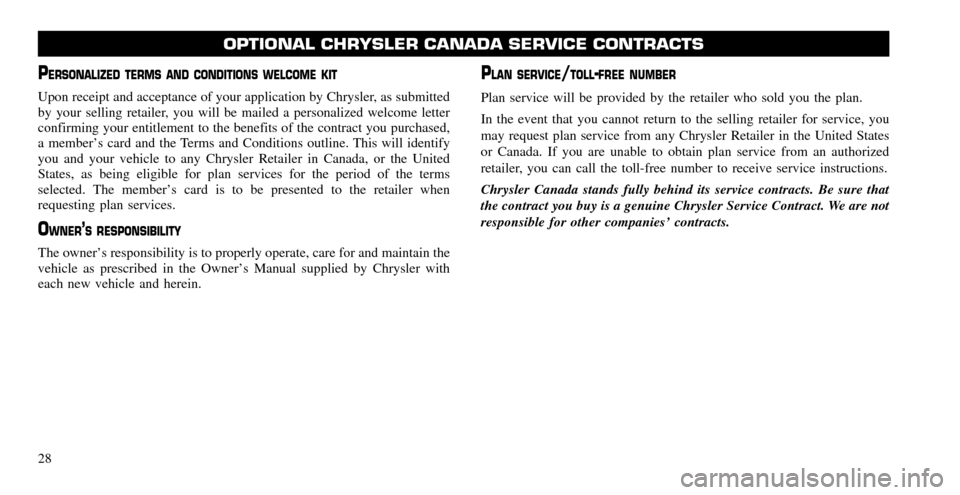 CHRYSLER TOWN AND COUNTRY 2011 5.G Warranty Booklet CHRYSLER TOWN AND COUNTRY 2011 5.G Warranty Booklet