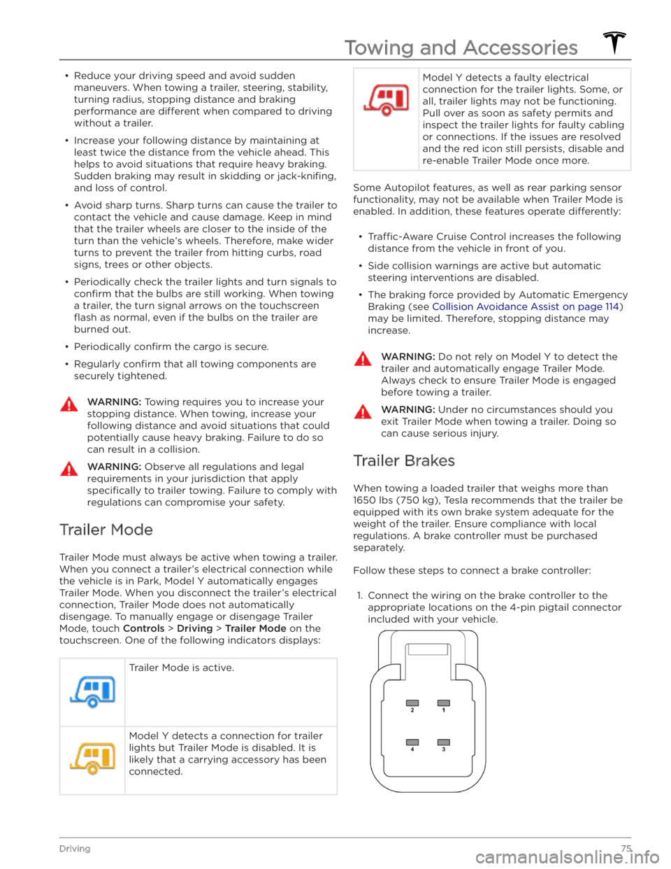 TESLA MODEL Y 2020 Owner´s Manual TESLA MODEL Y 2020 Owner´s Manual