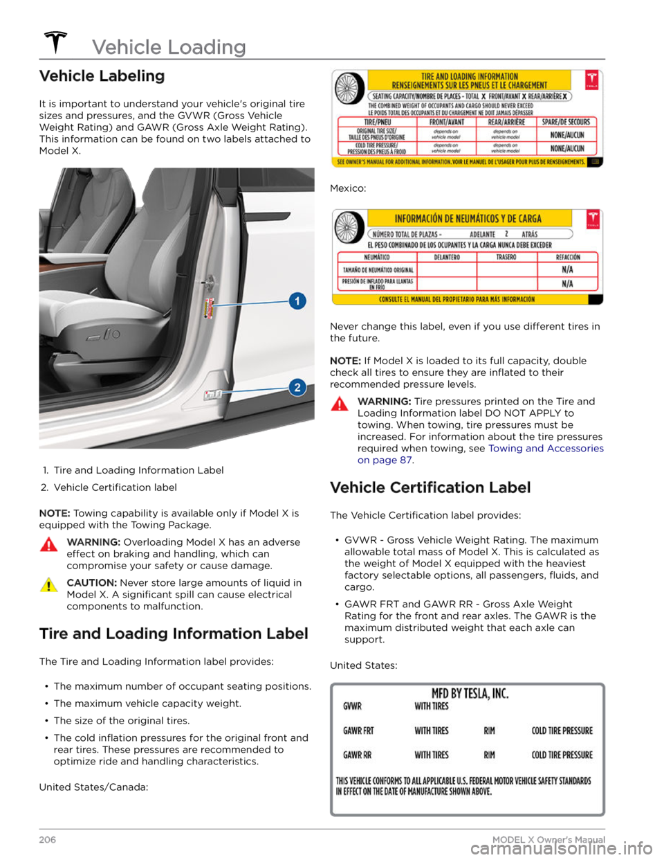 TESLA MODEL X 2023  Owners Manual Vehicle Labeling
It is important to understand your vehicle