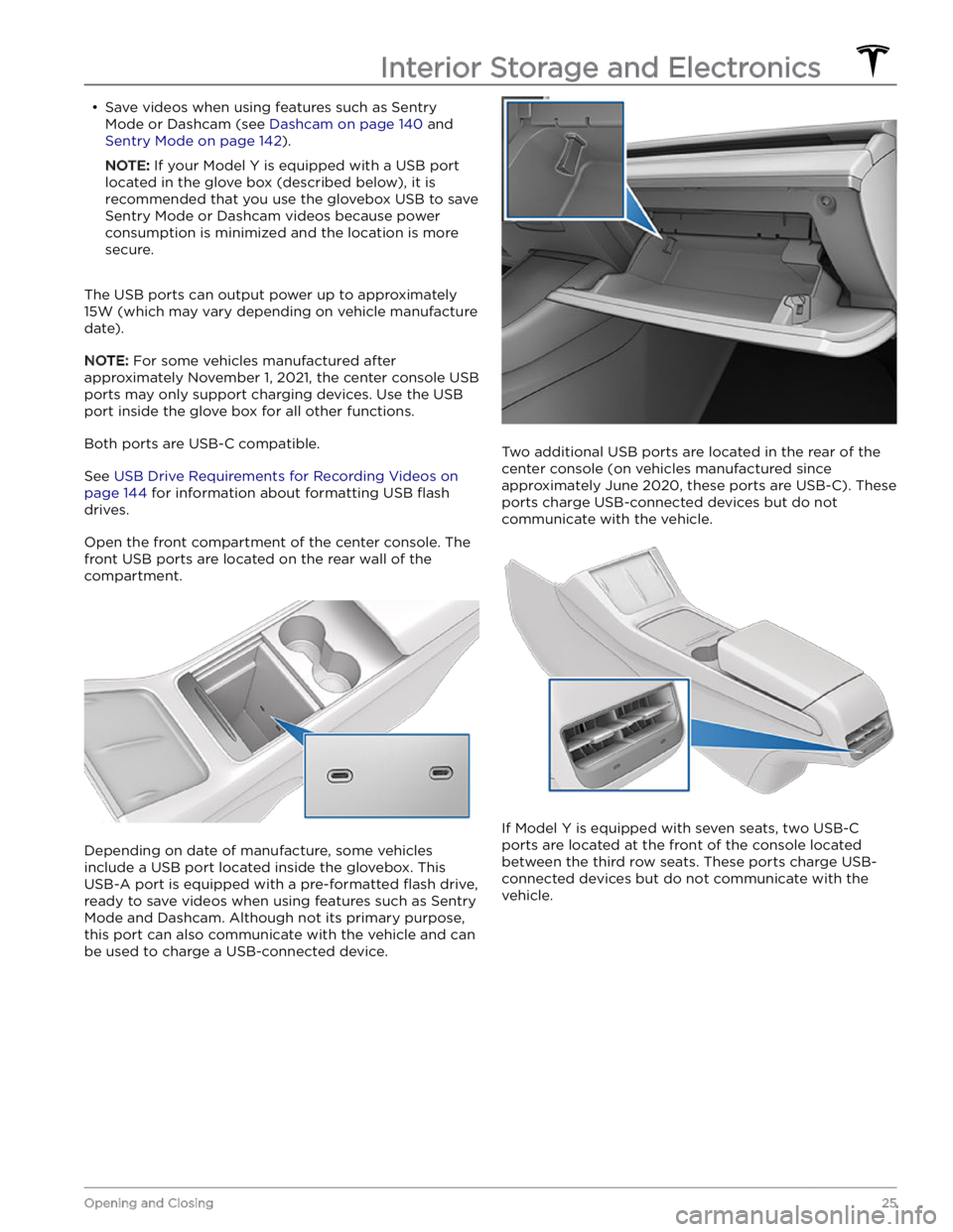 TESLA MODEL Y 2023 Owners Manual 