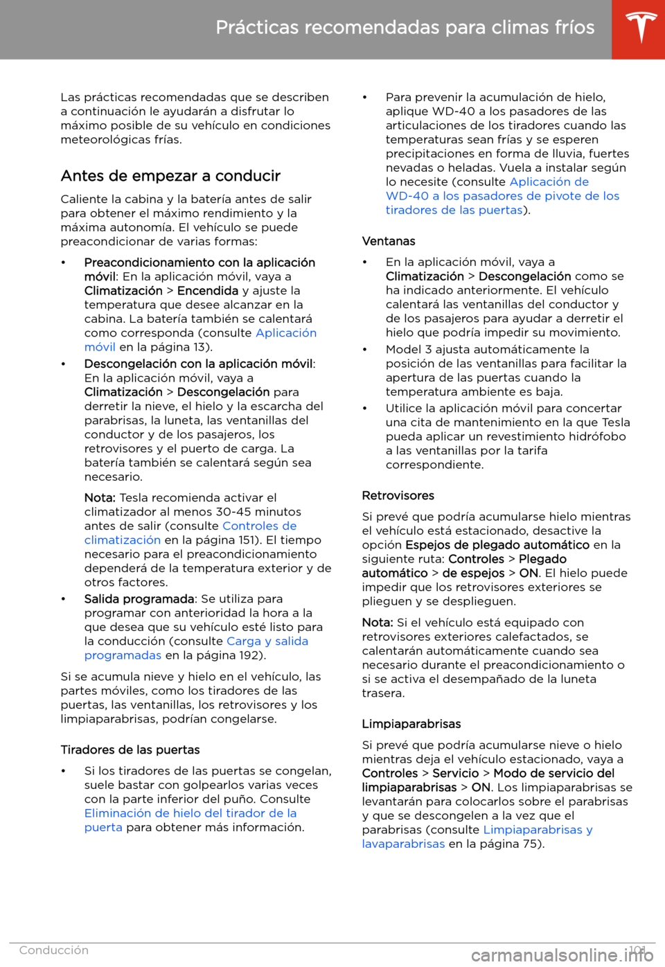 TESLA MODEL 3 2020 Manual del propietario (in Spanish) Pr TESLA MODEL 3 2020 Manual del propietario (in Spanish) Pr