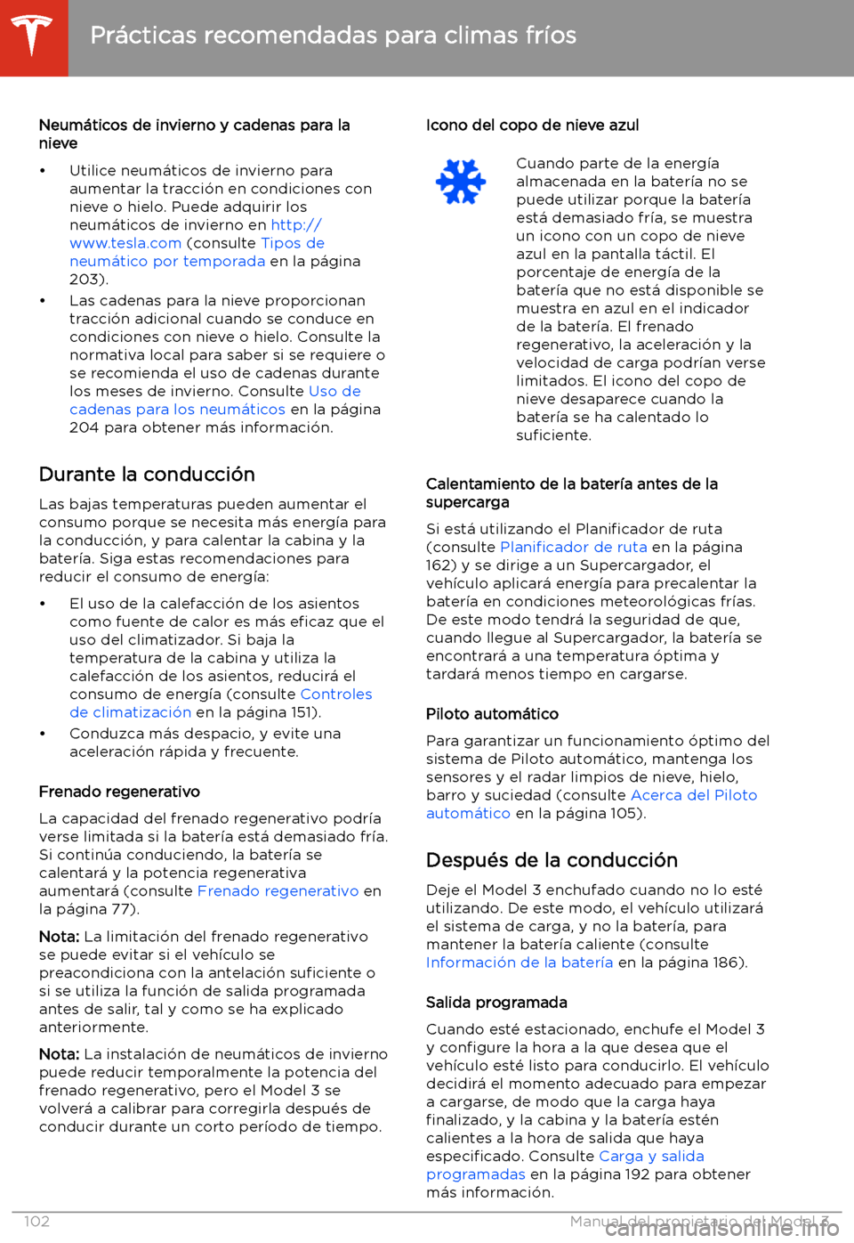 TESLA MODEL 3 2020 Manual del propietario (in Spanish) Neum TESLA MODEL 3 2020 Manual del propietario (in Spanish) Neum