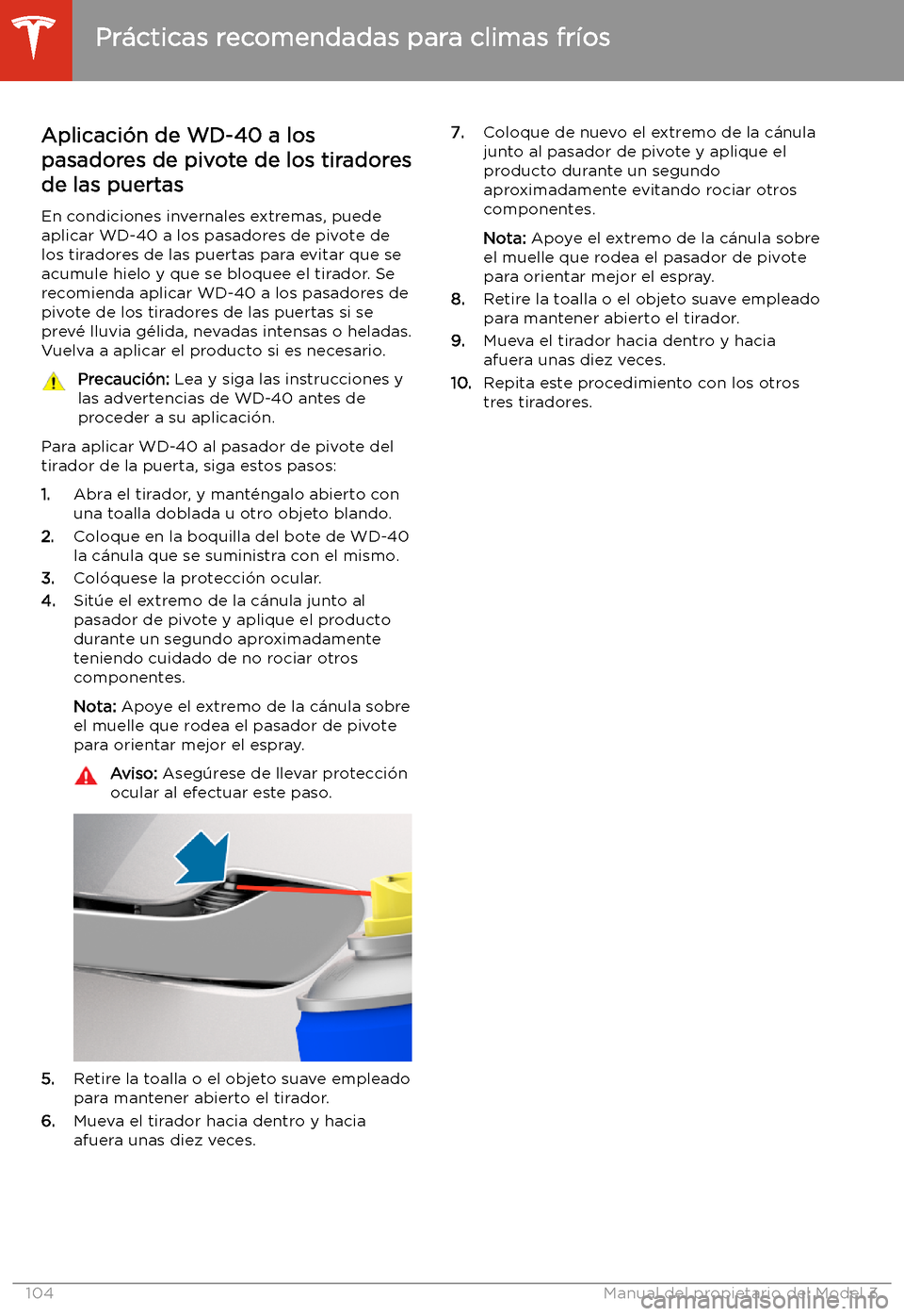 TESLA MODEL 3 2020 Manual del propietario (in Spanish) Aplicaci TESLA MODEL 3 2020 Manual del propietario (in Spanish) Aplicaci