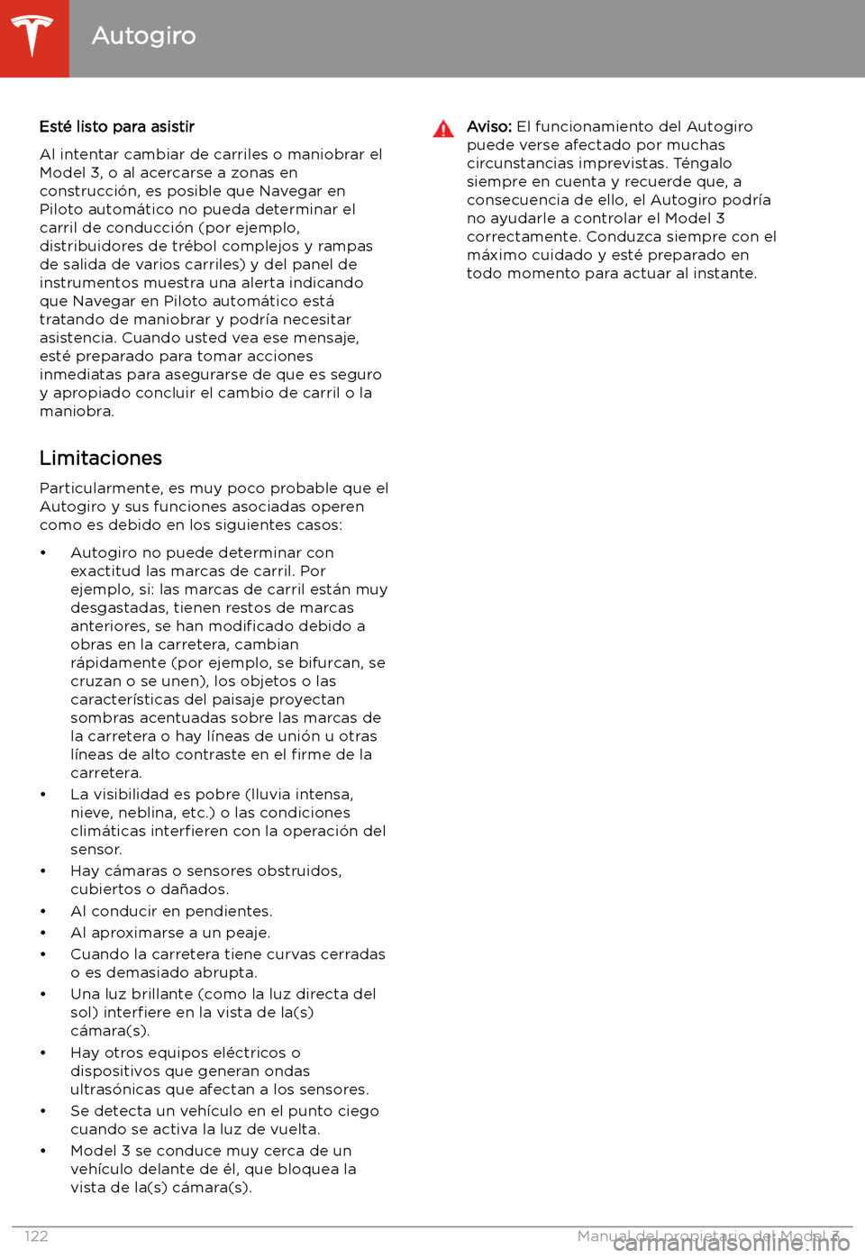 TESLA MODEL 3 2020 Manual del propietario (in Spanish) Est TESLA MODEL 3 2020 Manual del propietario (in Spanish) Est