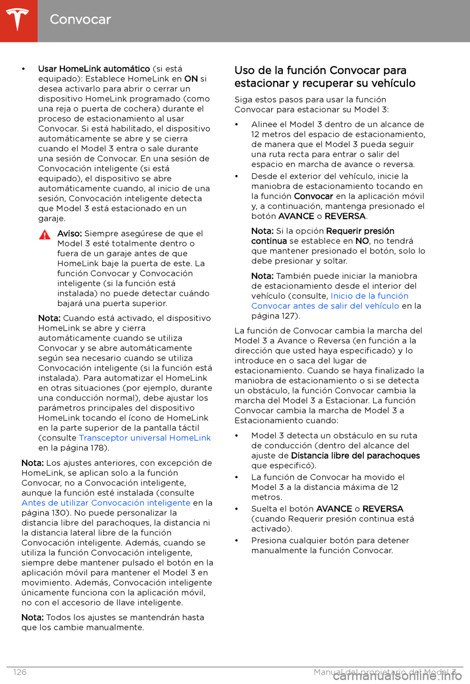 TESLA MODEL 3 2020 Manual del propietario (in Spanish) TESLA MODEL 3 2020 Manual del propietario (in Spanish)