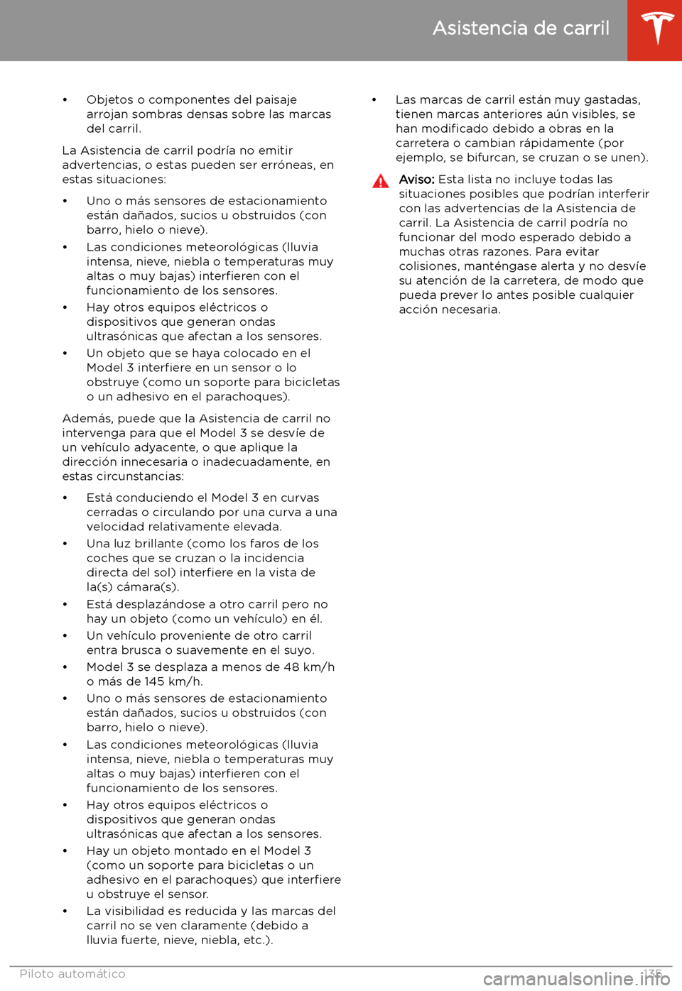 TESLA MODEL 3 2020 Manual del propietario (in Spanish) TESLA MODEL 3 2020 Manual del propietario (in Spanish)
