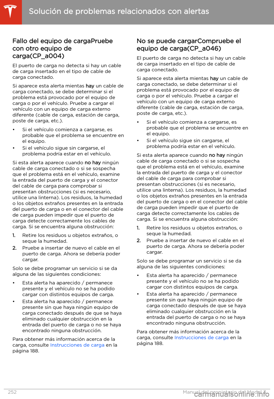 TESLA MODEL 3 2020 Manual del propietario (in Spanish) Soluci TESLA MODEL 3 2020 Manual del propietario (in Spanish) Soluci