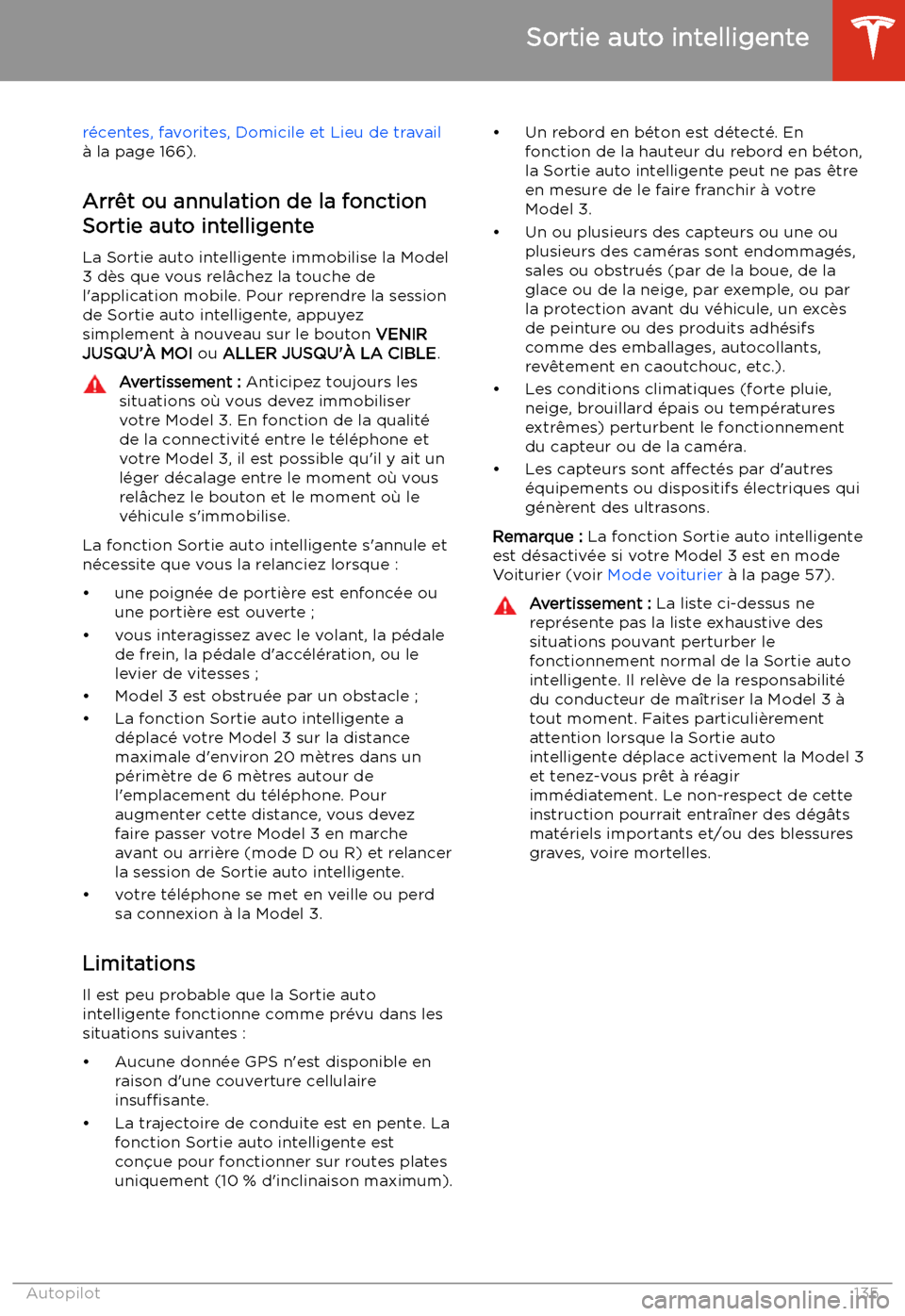 TESLA MODEL 3 2020  Manuel du propriétaire (in French) r