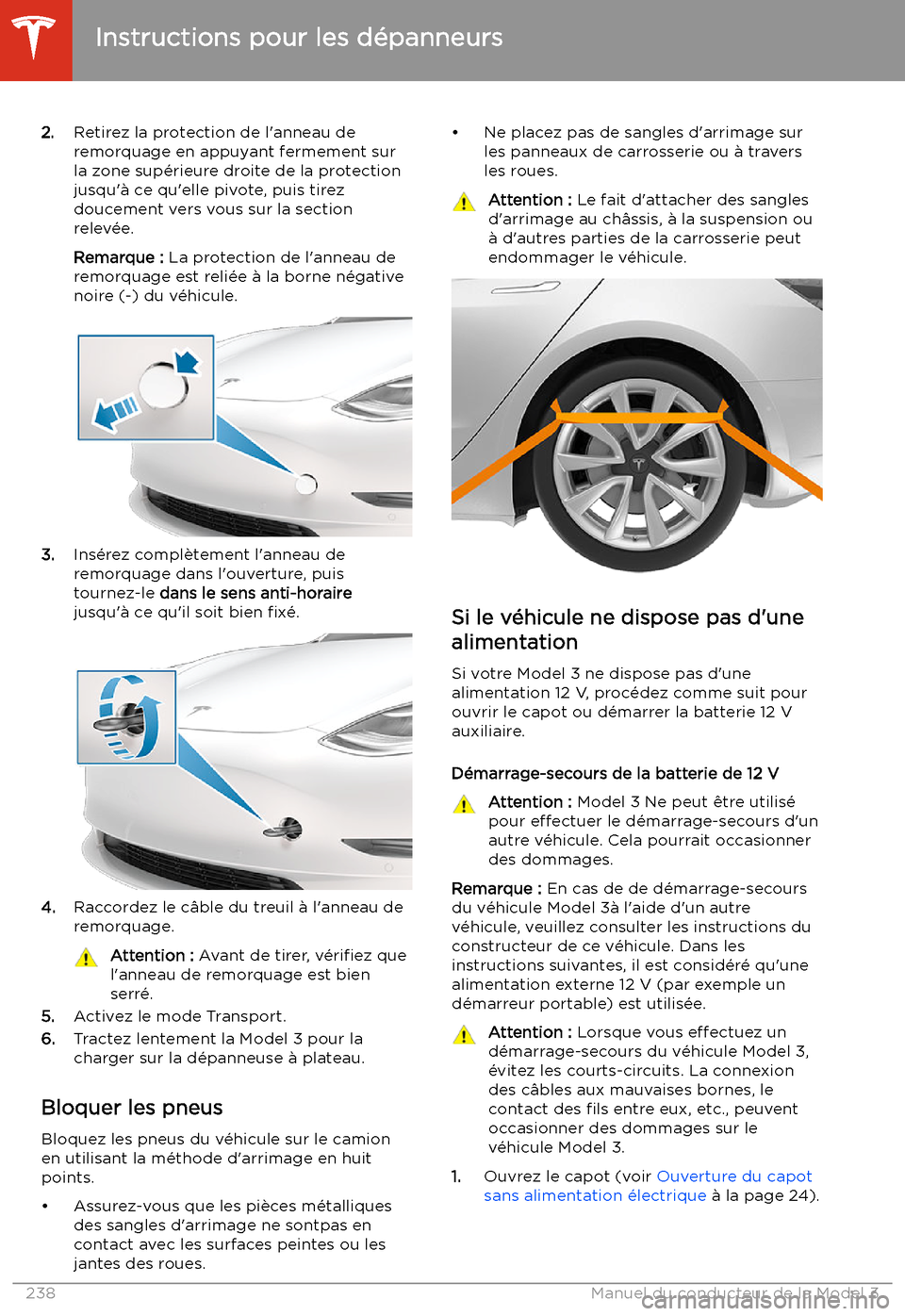 TESLA MODEL 3 2020  Manuel du propriétaire (in French) 2.Retirez la protection de l