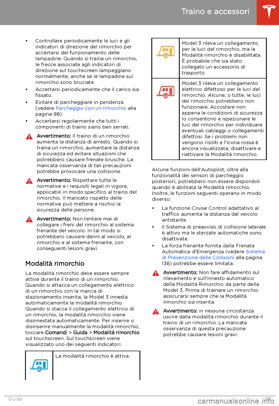 TESLA MODEL 3 2020  Manuale del proprietario (in Italian) 