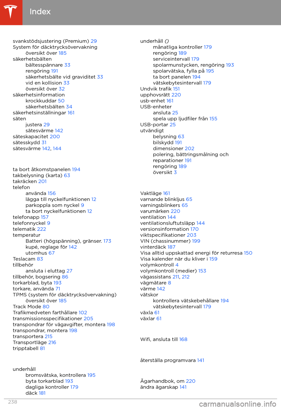 TESLA MODEL 3 2020  Ägarmanual (in Swedish) svankst