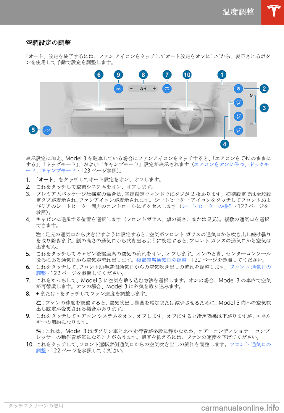 TESLA MODEL 3 2019  取扱説明書 (in Japanese)  51*0
