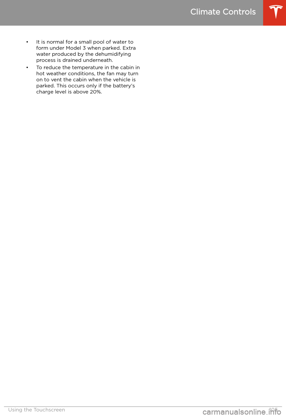 TESLA MODEL 3 2019  Owners Manual (Europe) 