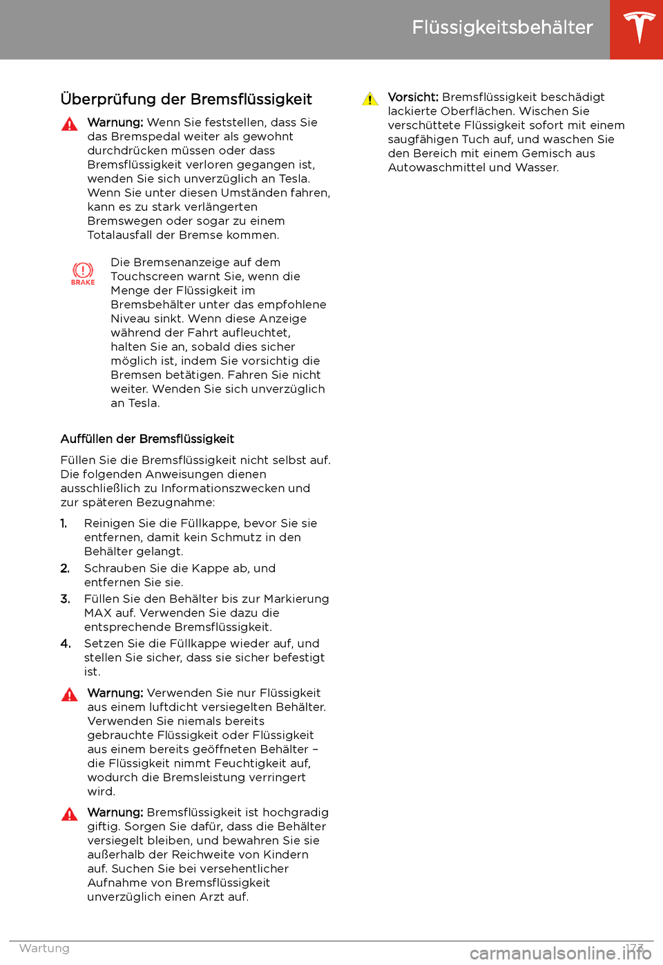 TESLA MODEL 3 2019 Betriebsanleitung (in German) TESLA MODEL 3 2019 Betriebsanleitung (in German)