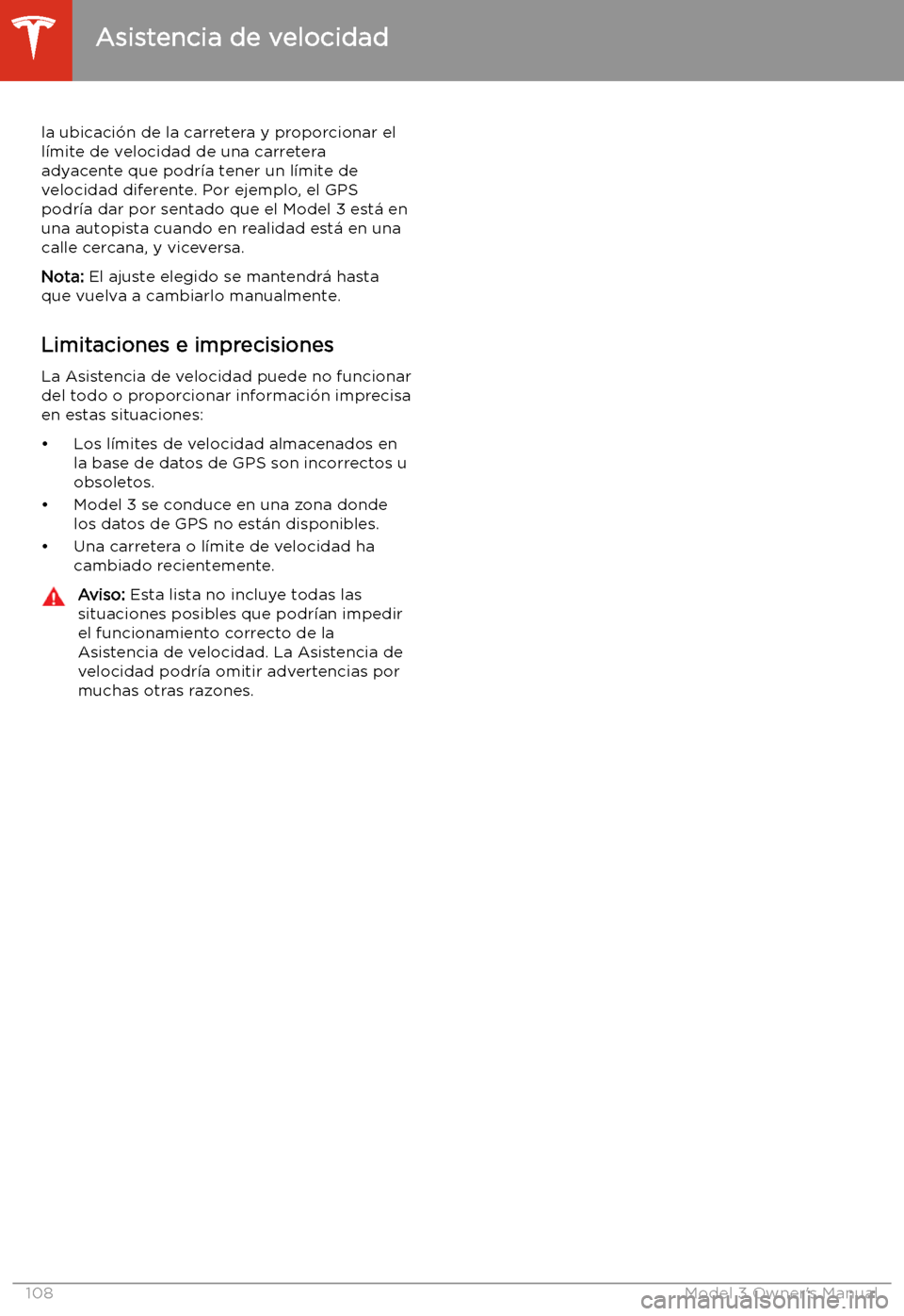 TESLA MODEL 3 2019 Manual del propietario (in Spanish) la ubicaci TESLA MODEL 3 2019 Manual del propietario (in Spanish) la ubicaci