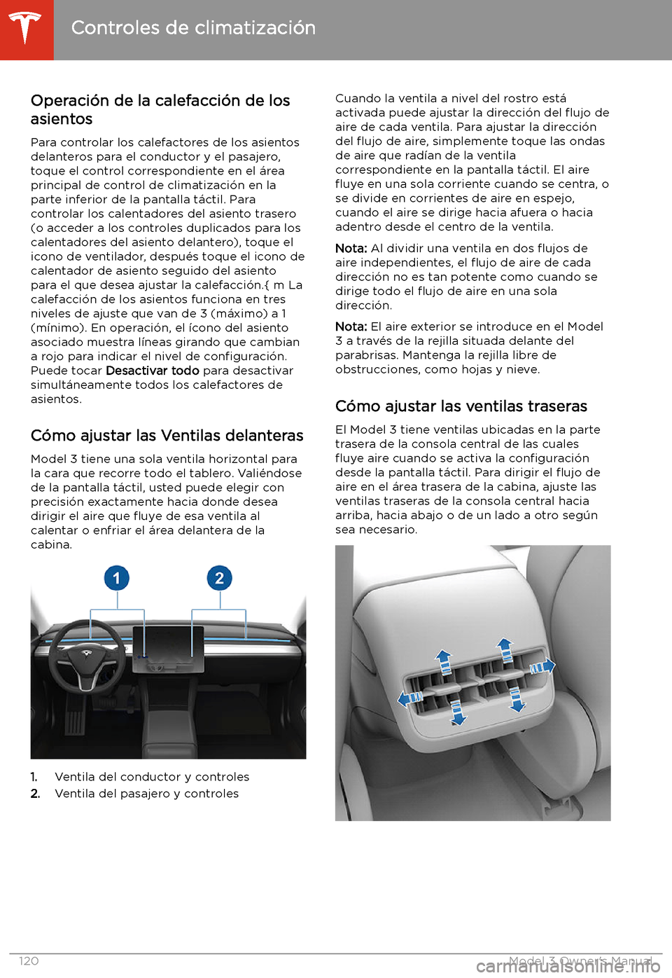 TESLA MODEL 3 2019 Manual del propietario (in Spanish) Operaci TESLA MODEL 3 2019 Manual del propietario (in Spanish) Operaci