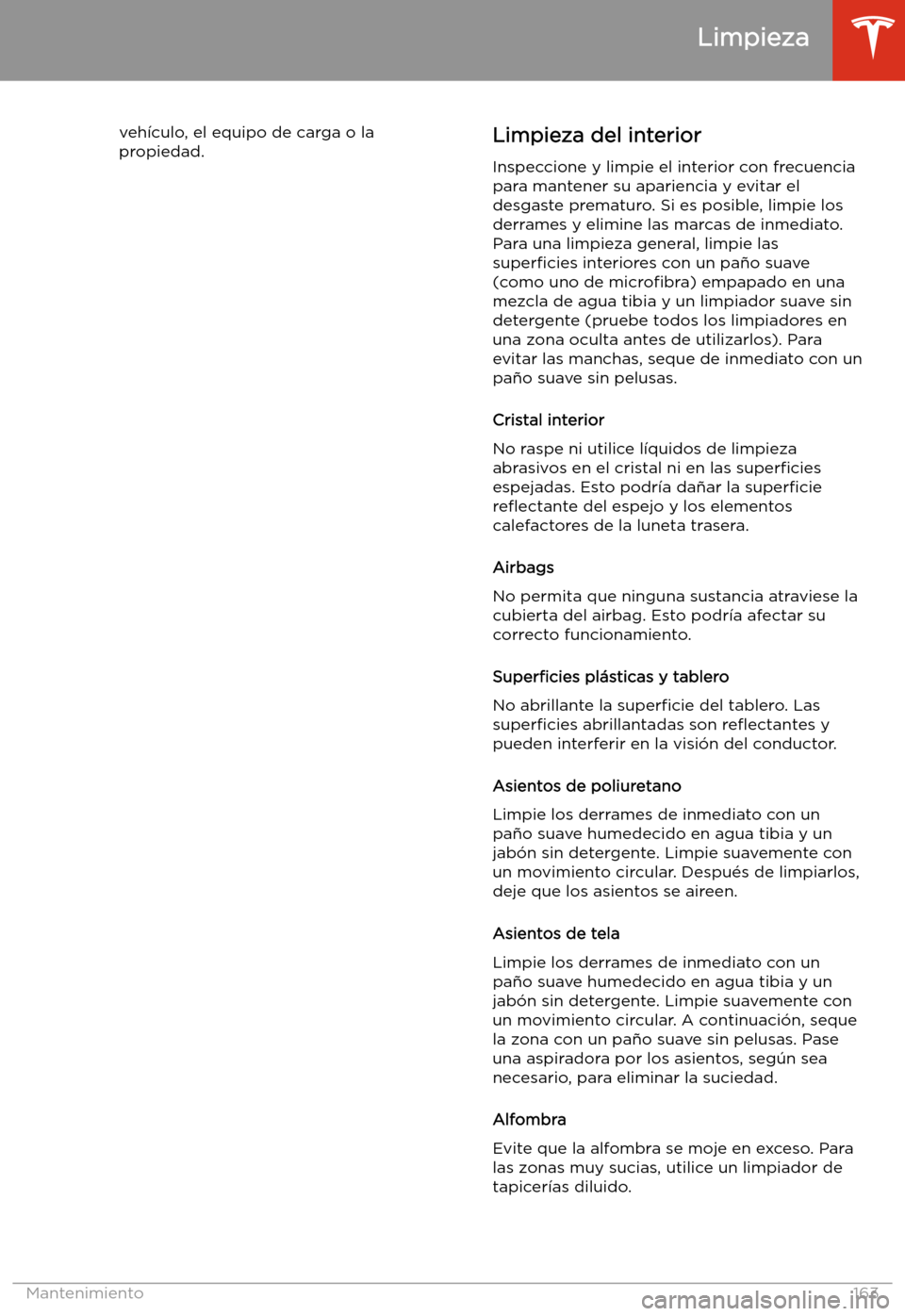 TESLA MODEL 3 2019 Manual del propietario (in Spanish) veh TESLA MODEL 3 2019 Manual del propietario (in Spanish) veh
