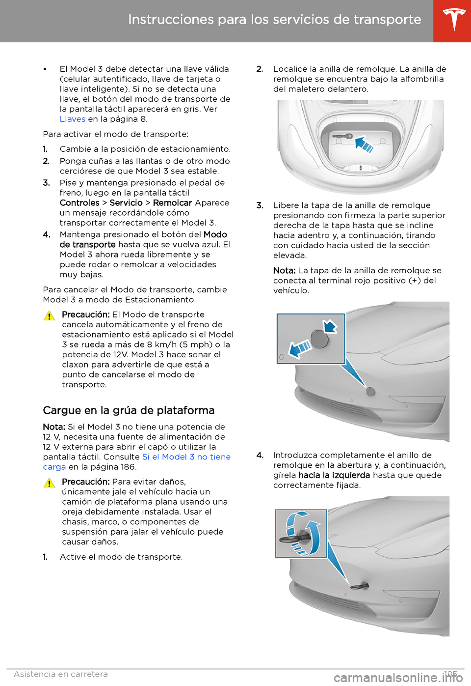 TESLA MODEL 3 2019 Manual del propietario (in Spanish) TESLA MODEL 3 2019 Manual del propietario (in Spanish)