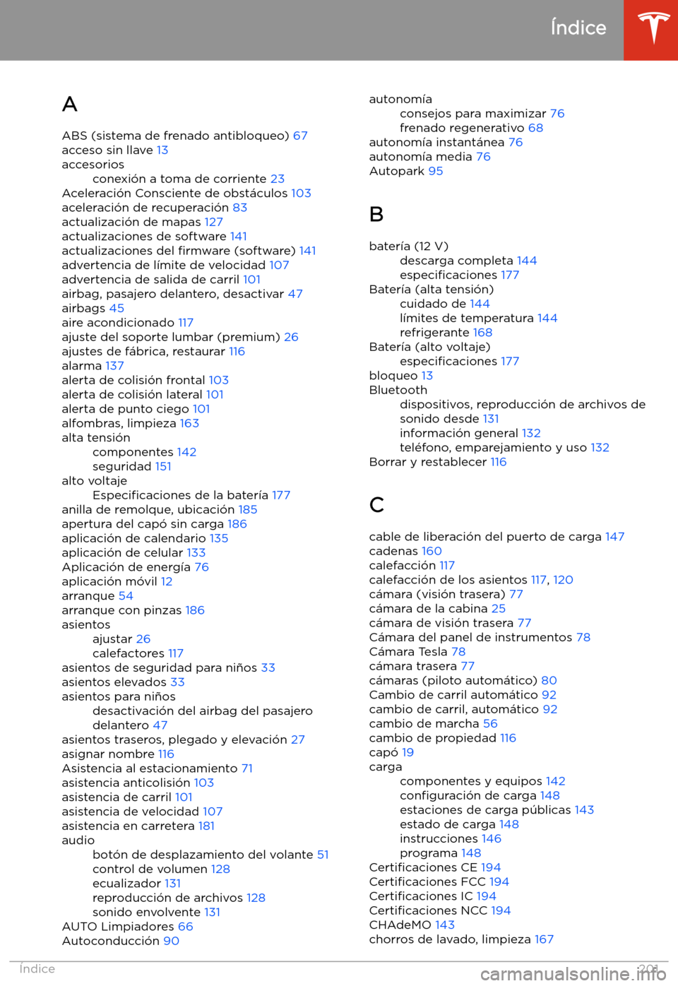 TESLA MODEL 3 2019 Manual del propietario (in Spanish) TESLA MODEL 3 2019 Manual del propietario (in Spanish)