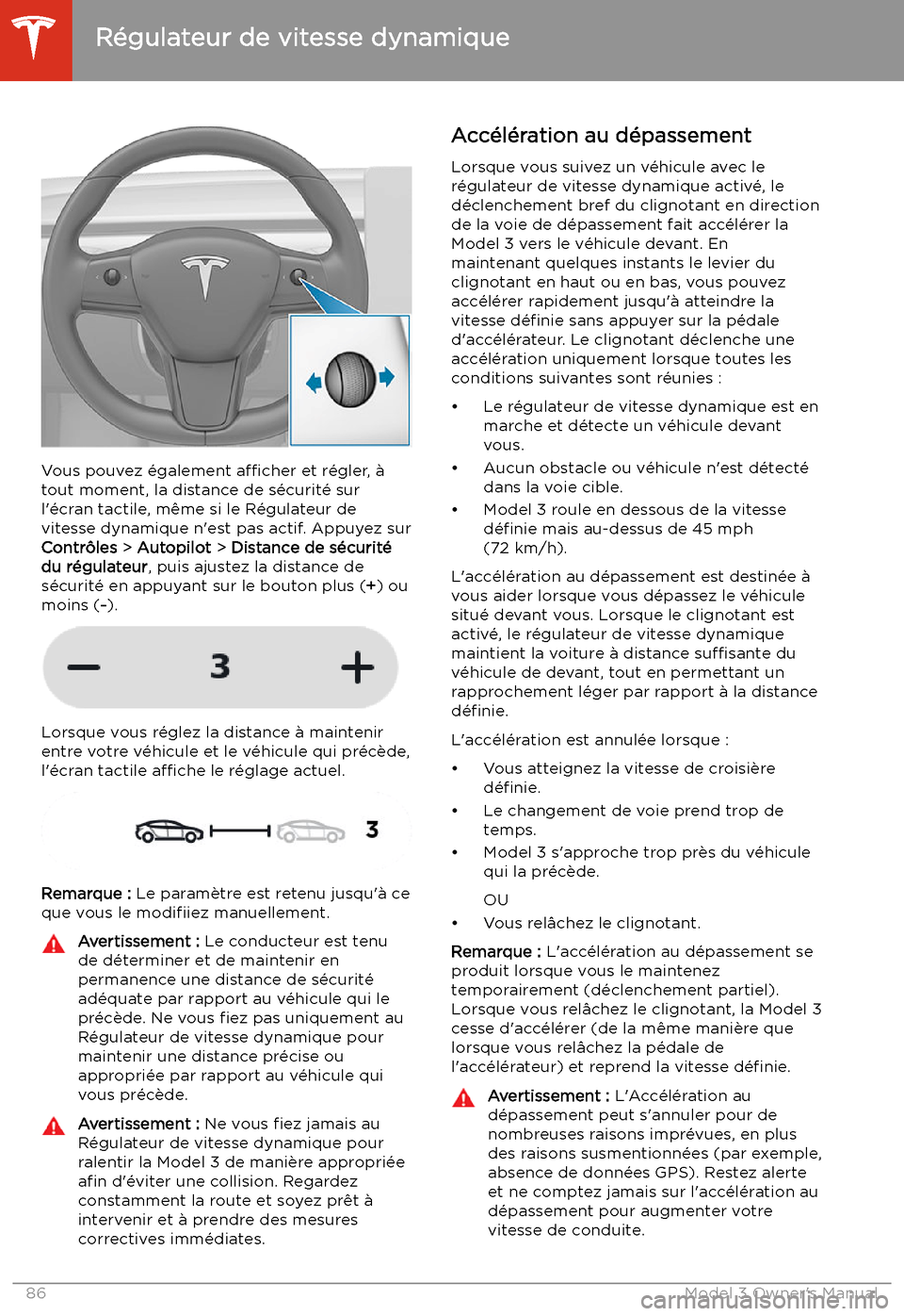 TESLA MODEL 3 2019 Manuel du propriétaire (in French) Vous pouvez TESLA MODEL 3 2019 Manuel du propriétaire (in French) Vous pouvez
