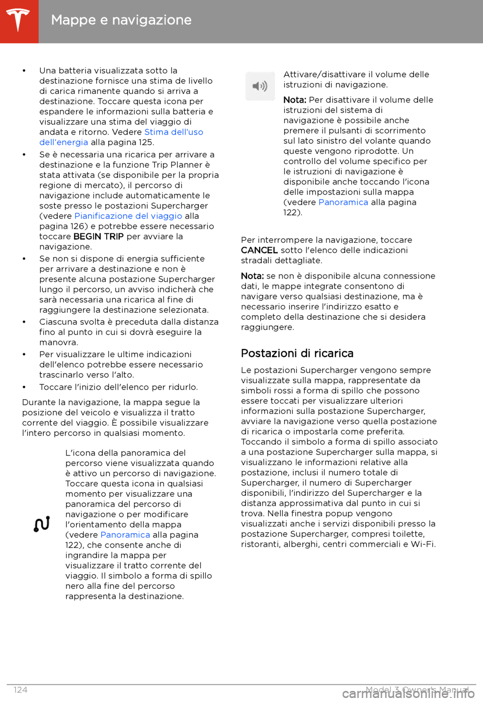 TESLA MODEL 3 2019 Manuale del proprietario (in Italian) TESLA MODEL 3 2019 Manuale del proprietario (in Italian)