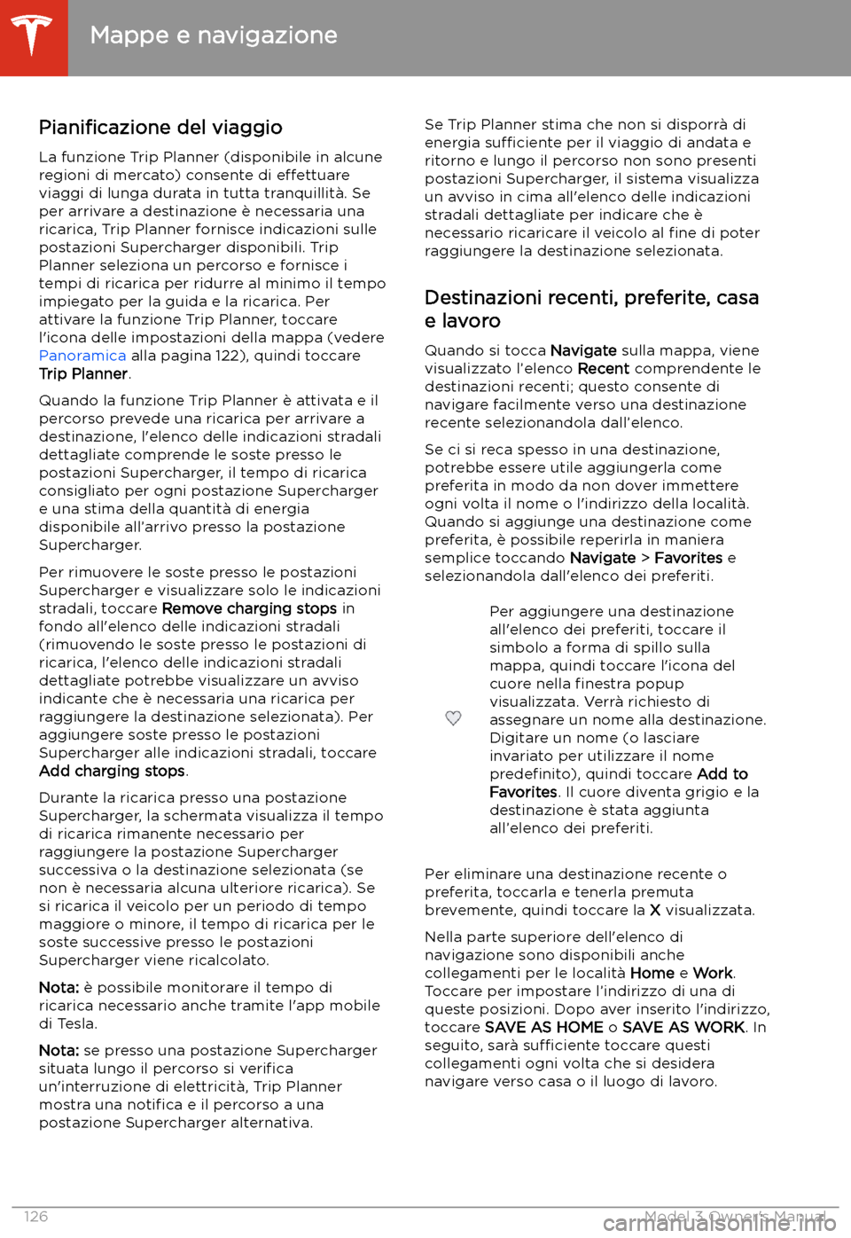 TESLA MODEL 3 2019 Manuale del proprietario (in Italian) Piani TESLA MODEL 3 2019 Manuale del proprietario (in Italian) Piani