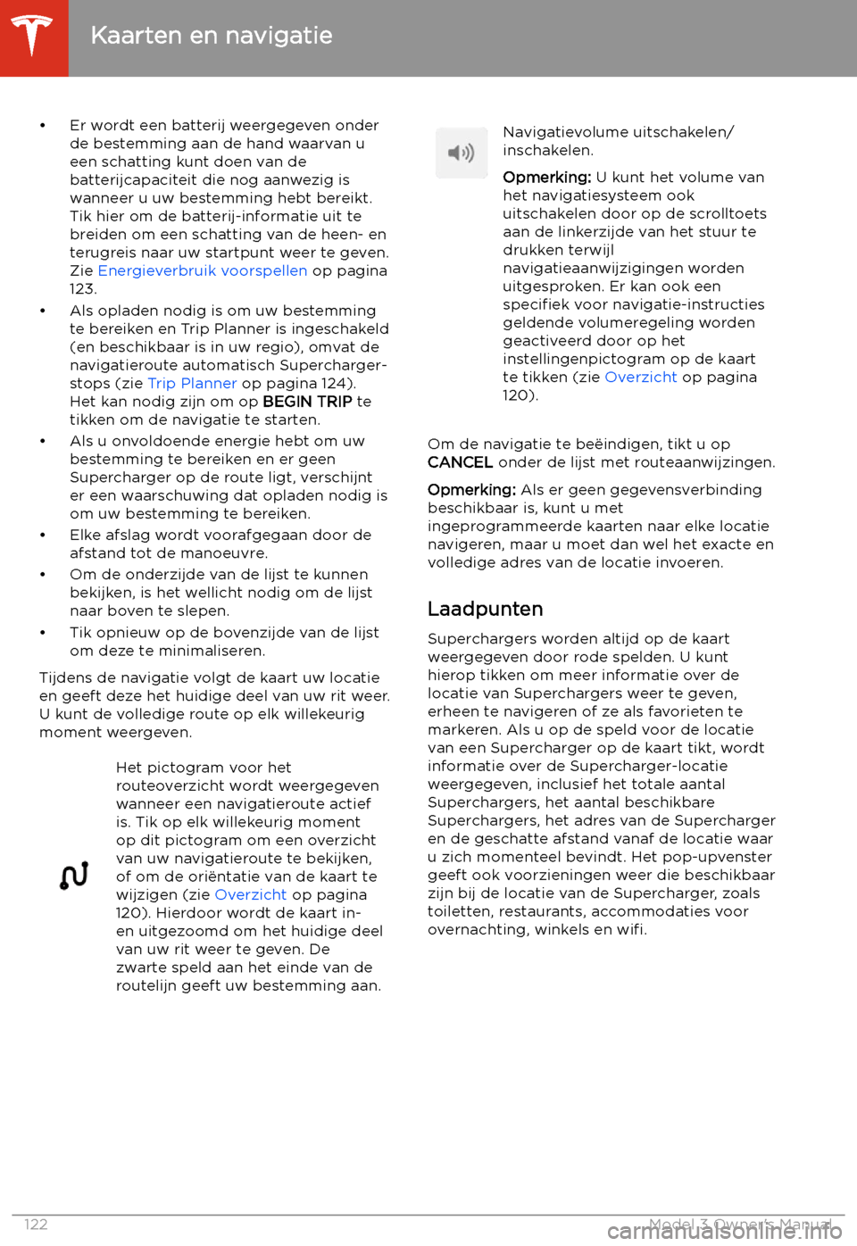 TESLA MODEL 3 2019  Handleiding (in Dutch) 
