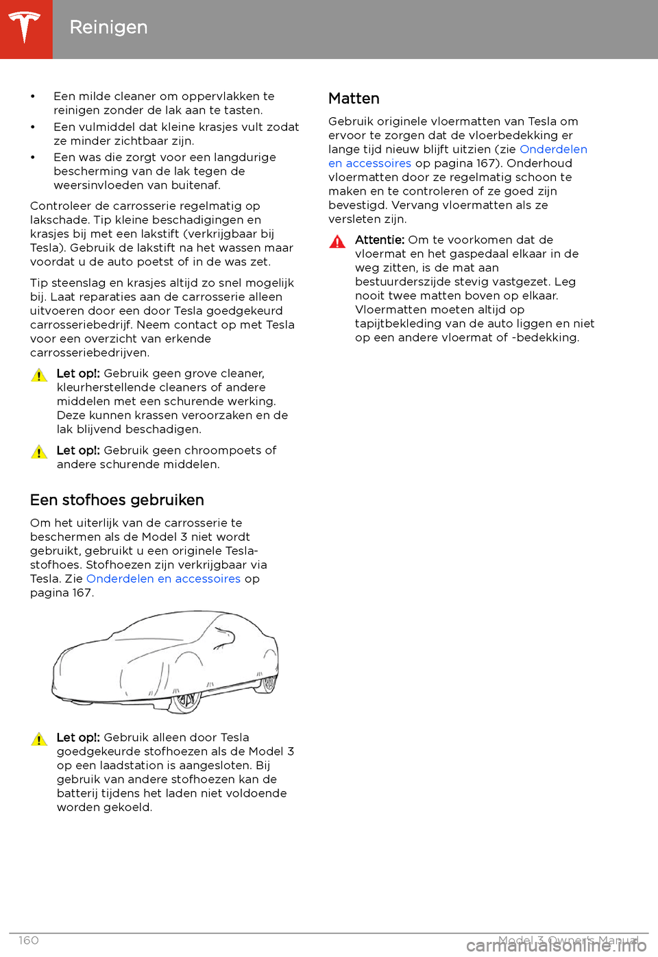 TESLA MODEL 3 2019  Handleiding (in Dutch) 