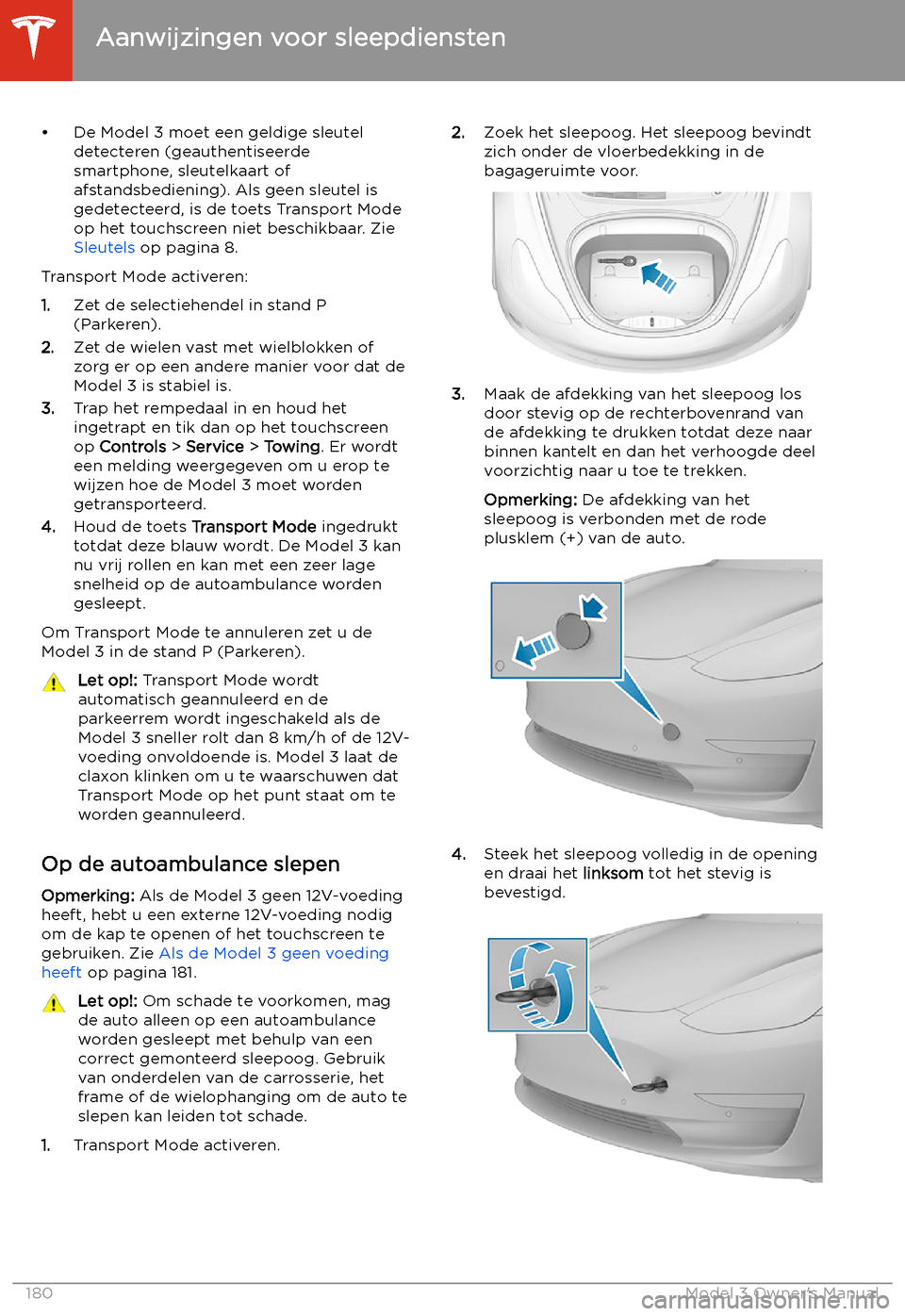 TESLA MODEL 3 2019  Handleiding (in Dutch) 