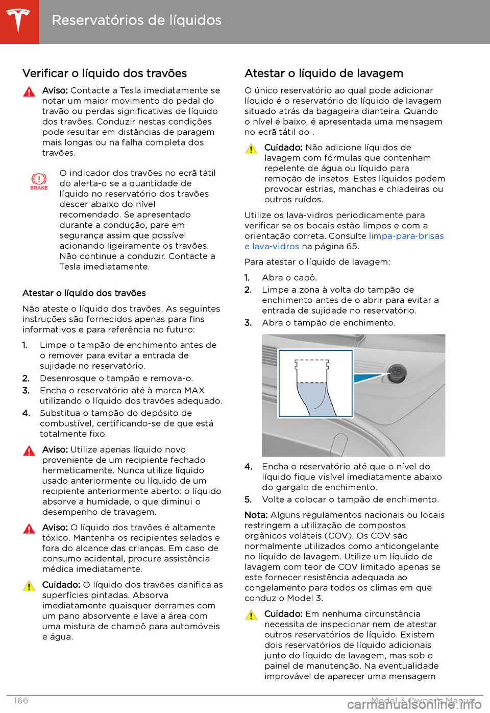 TESLA MODEL 3 2019 Manual do proprietário (in Portuguese) Veri TESLA MODEL 3 2019 Manual do proprietário (in Portuguese) Veri