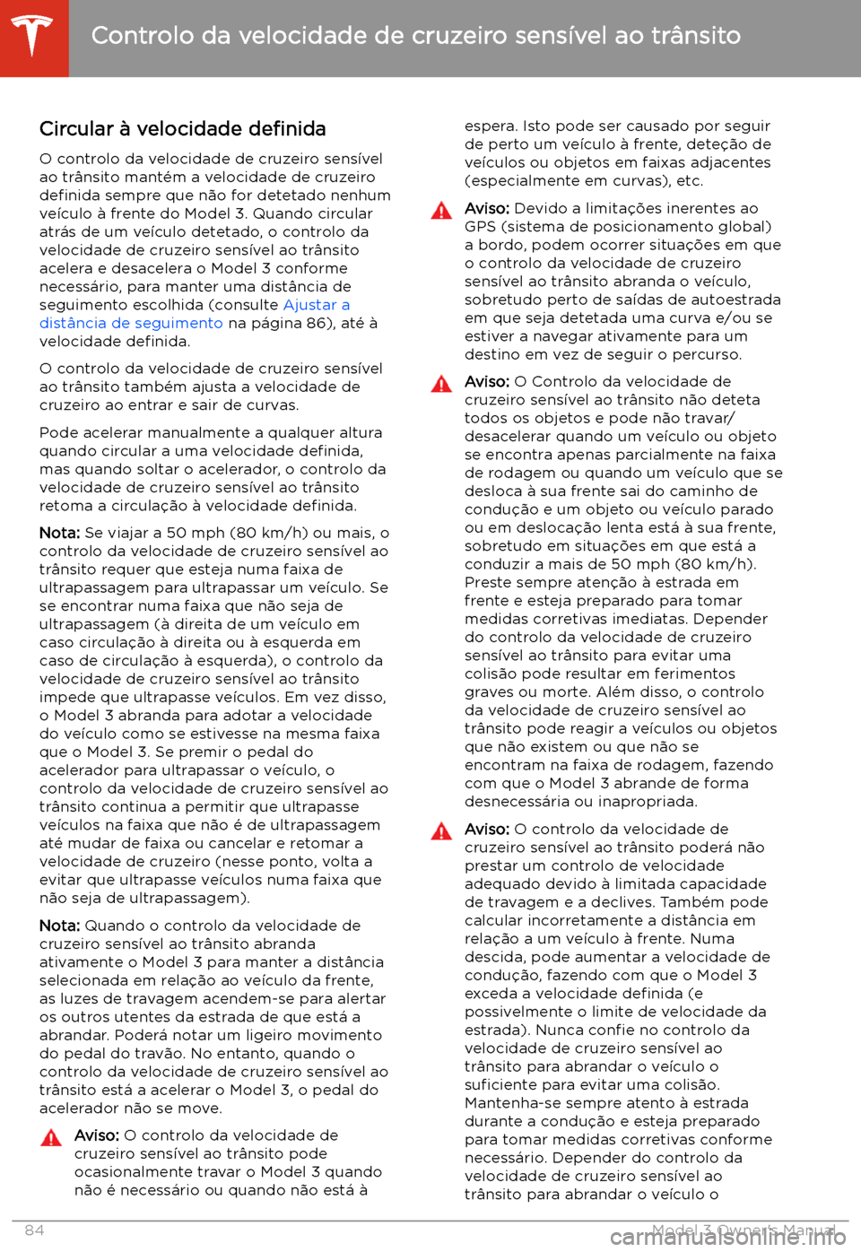 TESLA MODEL 3 2019  Manual do proprietário (in Portuguese) Circular 